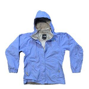 The North Face Girls Purple Vintage Mesh Lining Rain Windbreaker Jacket Y2K L